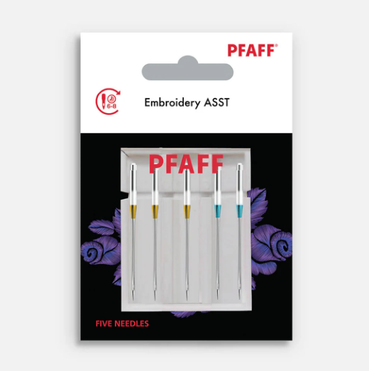 Pfaff Embroidery Needles - Assorted - 5 pack