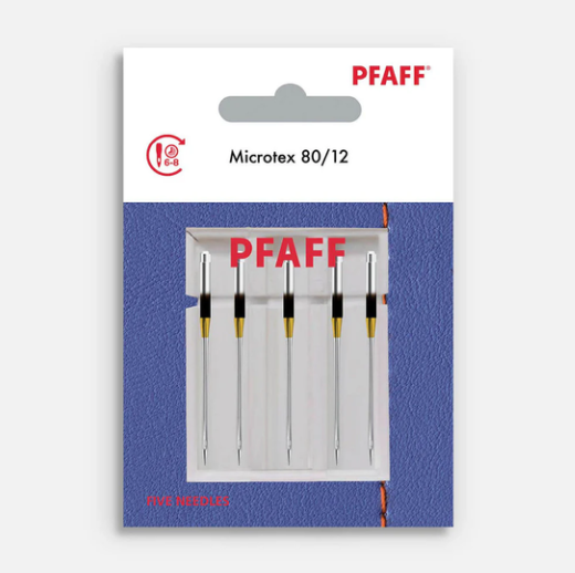 Pfaff Microtex Needles - 80/12 - 5 pack