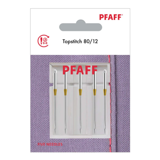 Pfaff Topstitch Needles - 80/12 - 5 Pack