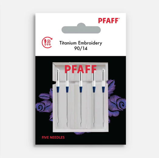 Pfaff Titanium Embroidery Needles - 90/14 - 5 Pack
