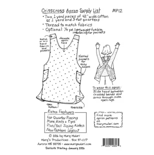 Crisscross Apron Pattern