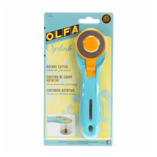 Olfa Splash 45mm Rotary Cutter - Aqua