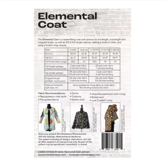Elemental Coat Pattern