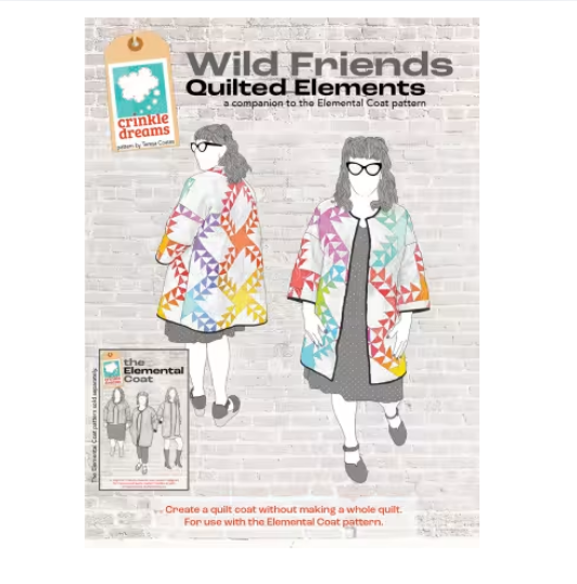 Wild Friends Quilted Elements Coat Pattern