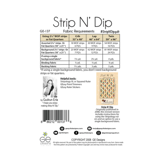 Strip N' Dip Pattern
