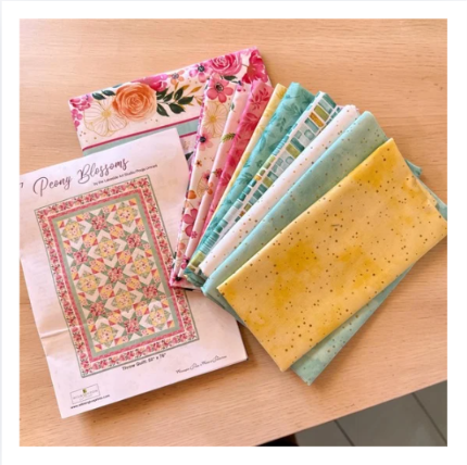 Peony Blossoms Quilt Kit
