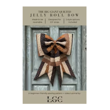 The Big Giant Quilted Jelly Roll Bow Pattern