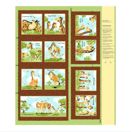 Zoe the Giraffe Book Panel