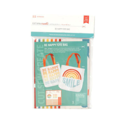 Be Happy Tote Bag Panel