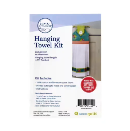Quilt As You Go Hanging Towel Kit