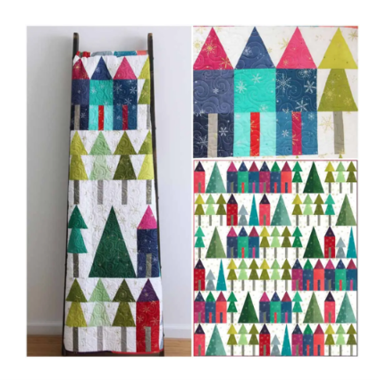 Ombre Christmas Village Quilt Kit