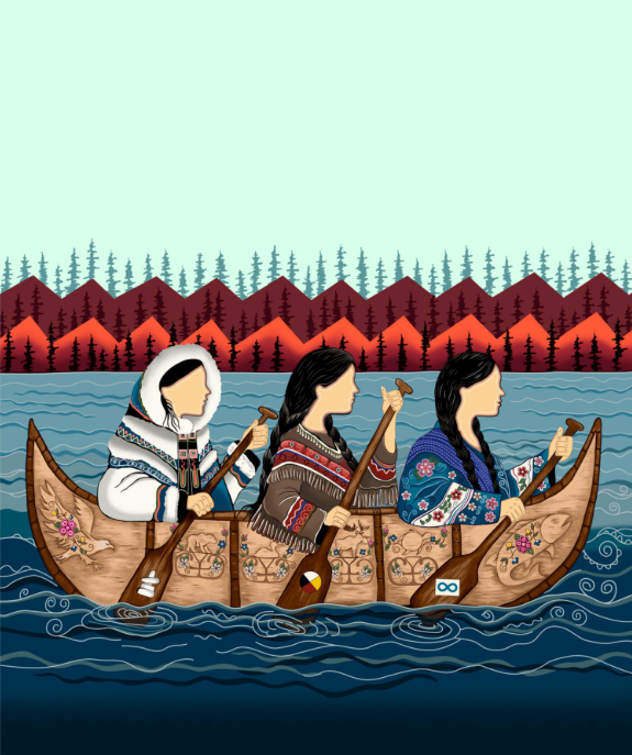 3 Ladies in a Boat - Panel