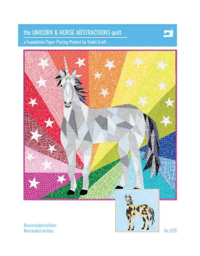The Unicorn and Horse Abstractions Quilt Pattern