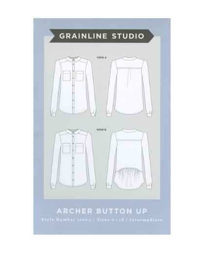 Archer Button Up Pattern by Grainline Studio