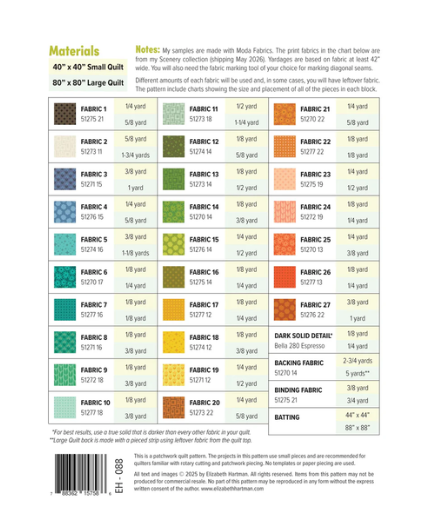 Outdoors Quilt Pattern