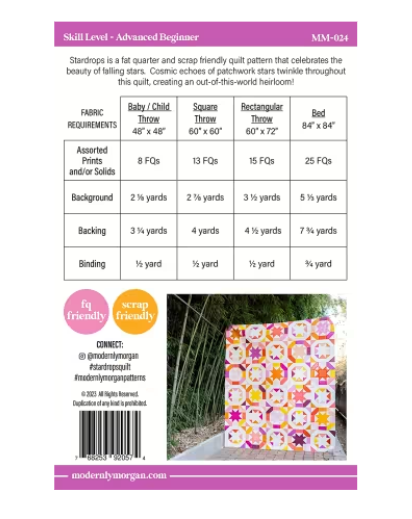 Stardrops Quilt Pattern by Modernly Morgan