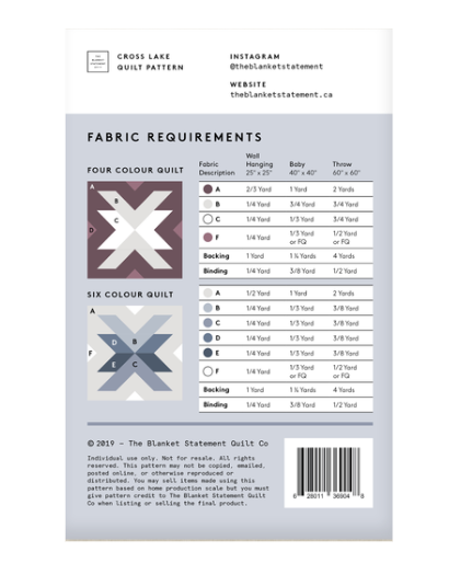 Cross Lake Quilt Pattern