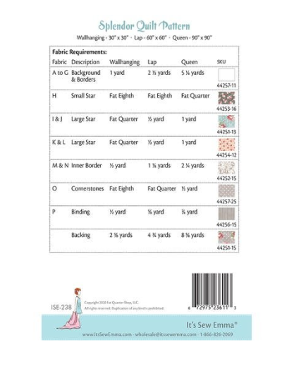 Splendor Quilt Pattern