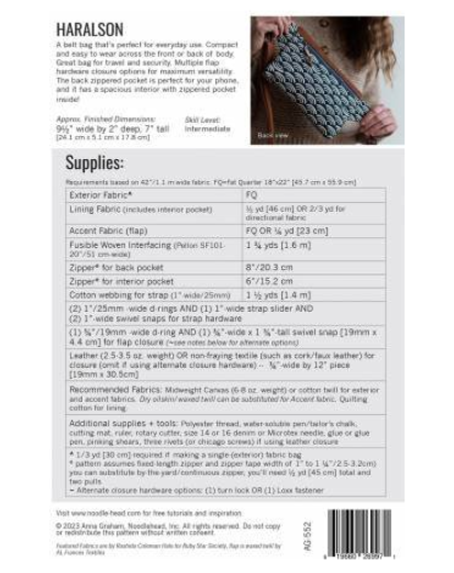 Haralson Belt Bag Pattern