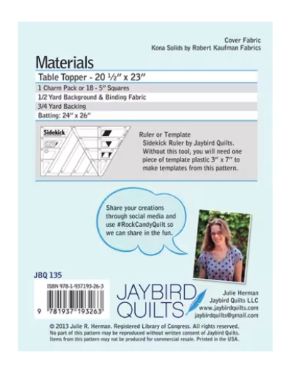 Rock Candy Table Topper Pattern