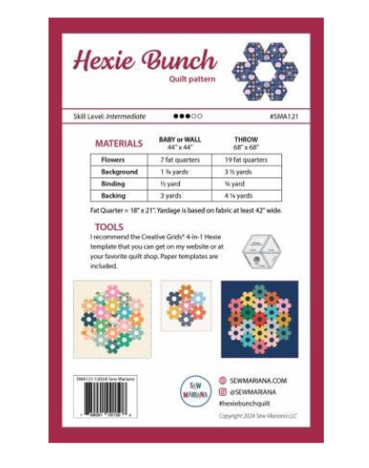 Hexie Bunch Quilt Pattern