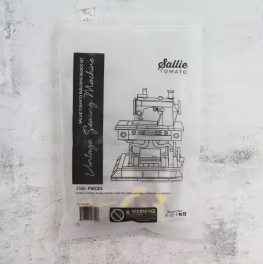 Sallie Tomato Vintage Sewing Machine Building Block Set