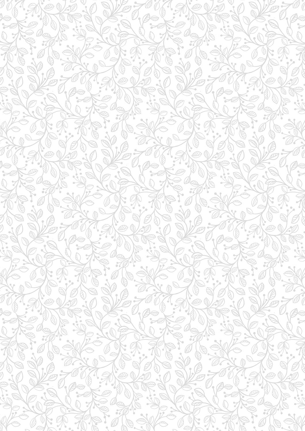 Tiny Tonals - Forest Vines - White on White