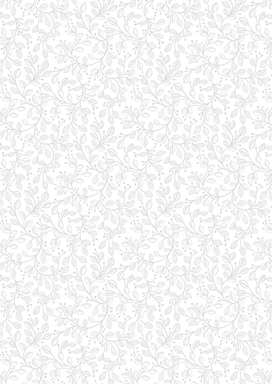 Tiny Tonals - Forest Vines - White on White