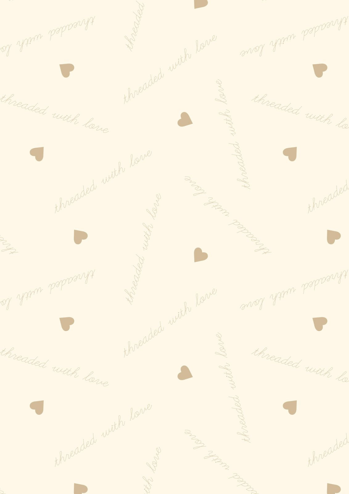 Lewis and Irene 108" Wide Width - Natural Threaded with Love
