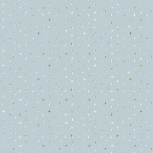 Cotton+Steel Basics - Be Positive - Look Up Metallic