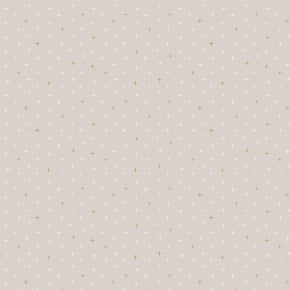 Cotton+Steel Basics - Be Positive - Cumulus Cloud Metallic