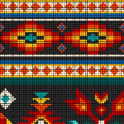Tucson - Black Beaded Stripe