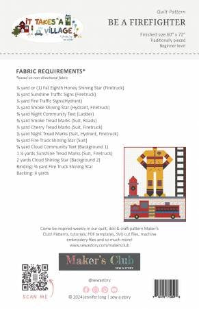 Be a Firefighter Quilt Pattern