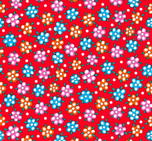 Kookum - Large Calico - Red