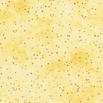 Peony Blossoms - Glitter Dots - Yellow