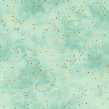 Peony Blossoms - Glitter Dots - Teal