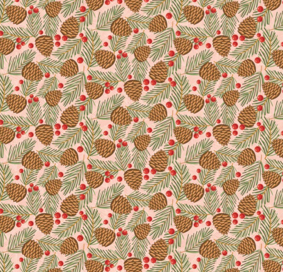 Prairie Christmas - Traditional Pine Cones - Natural